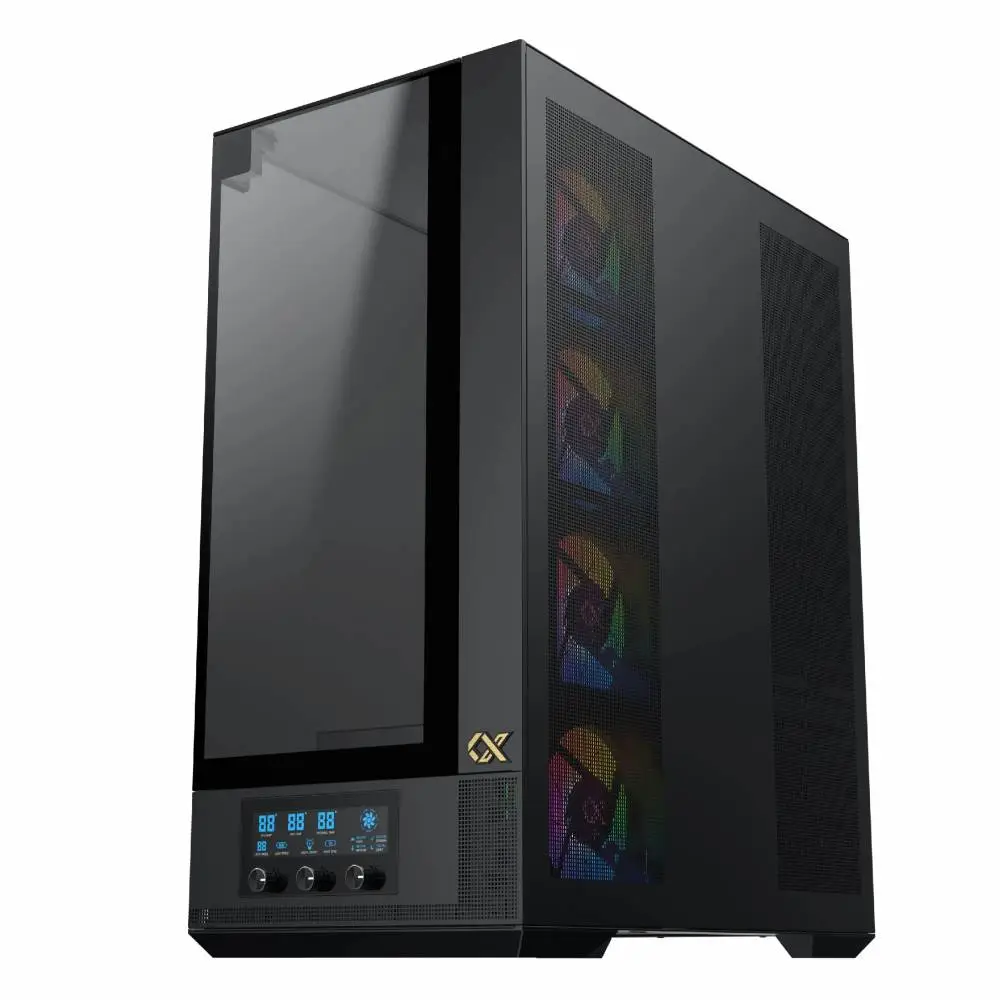 Кутия Xigmatek Vision Pro Case EATX 8 ARGB Fans, LCD Display Panel, Smart Fan Control
