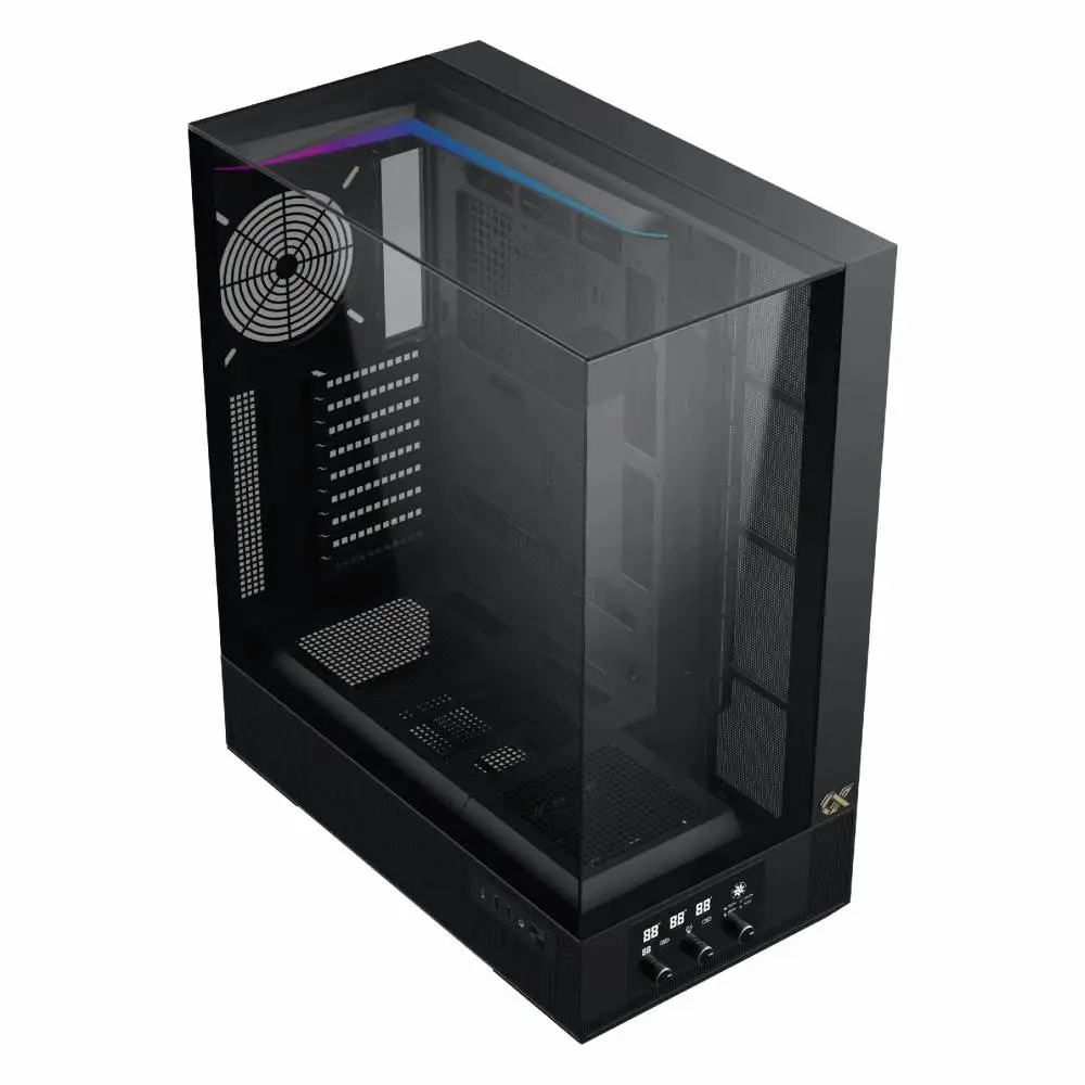Кутия Xigmatek Vision Pro Case EATX 8 ARGB Fans, LCD Display Panel, Smart Fan Control