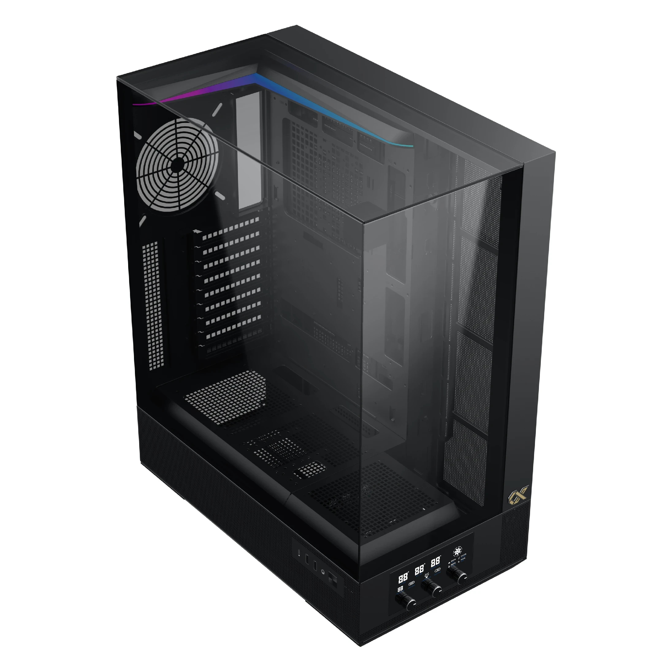 Кутия Xigmatek Vision Pro Case EATX 8 ARGB Fans, LCD Display Panel, Smart Fan Control