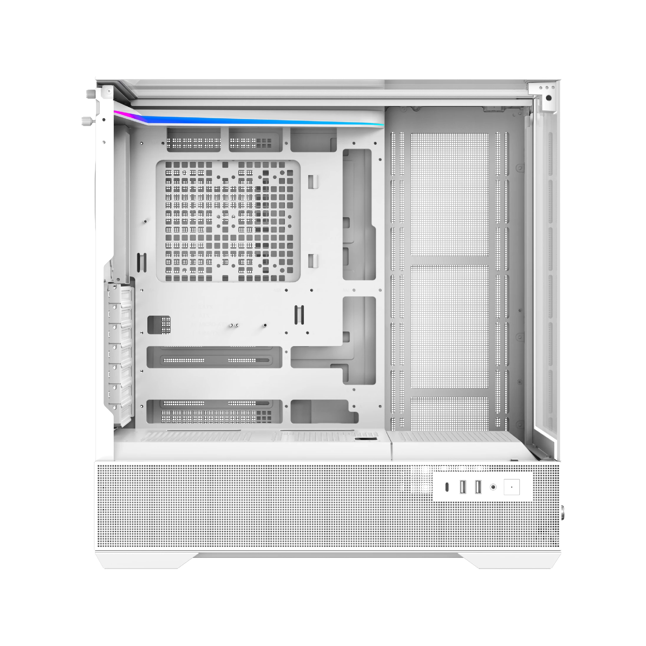 Кутия Xigmatek Vision Arctic Case EATX 7 ARGB Fans, LCD Display Panel, Smart Fan Control