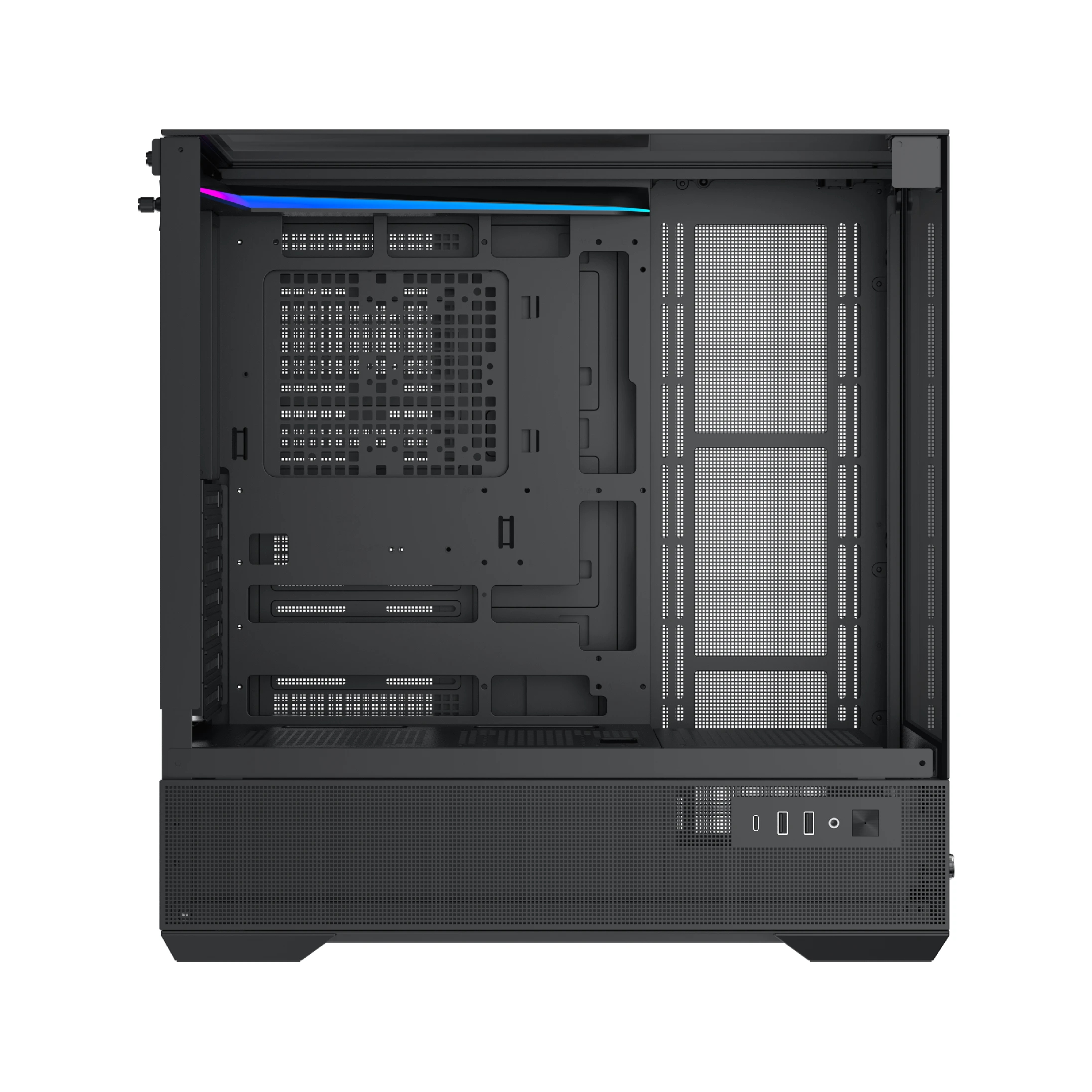 Кутия Xigmatek Vision Case EATX 7 ARGB Fans, LCD Display Panel, Smart Fan Control
