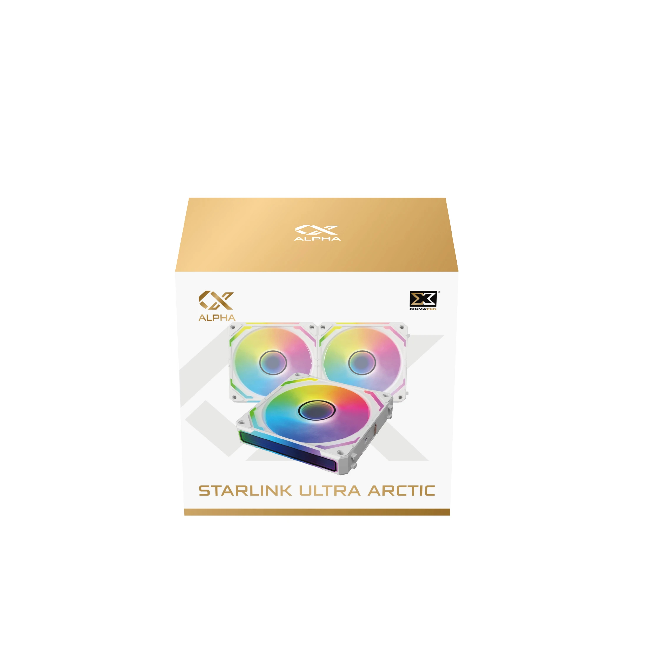 Ventilatoren Xigmatek Starlink Ultra Arctic Fan Pack 3-in-1 3x120mm Infinity Mirror A-RGB