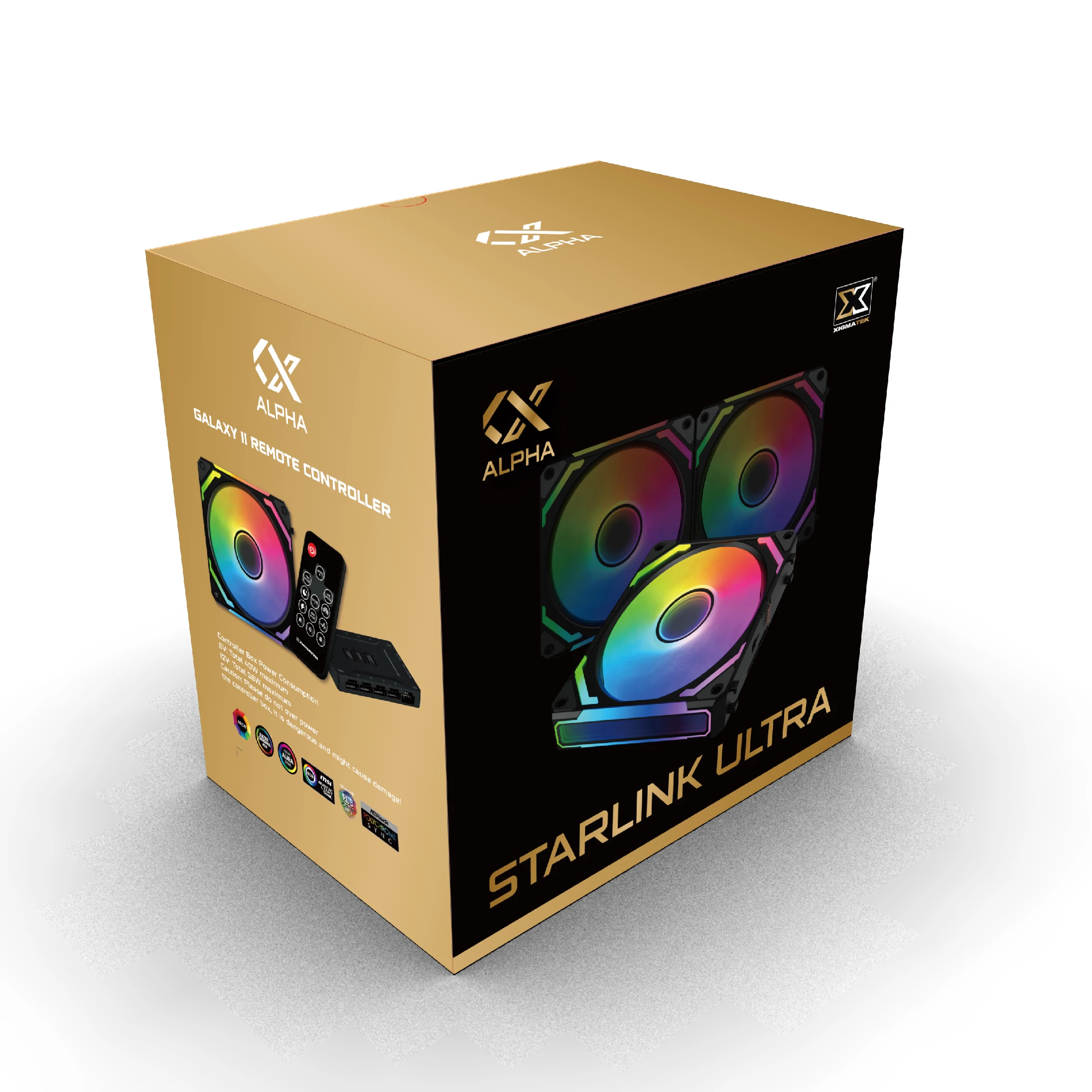 Вентилатори Xigmatek Starlink Ultra Fan Pack 3-in-1 3x120mm Infinity Mirror A-RGB