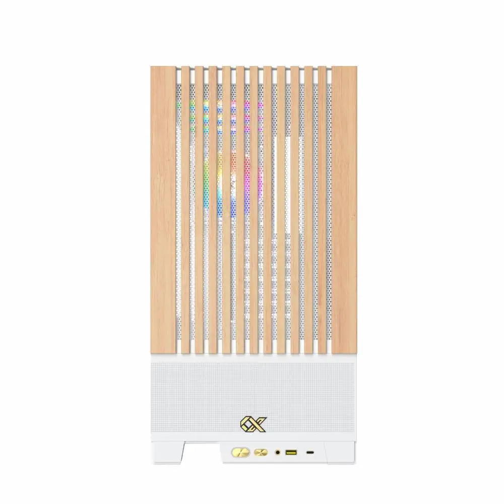 Кутия Xigmatek Endorphin WD Arctic Case EATX Addressable RGB Wood
