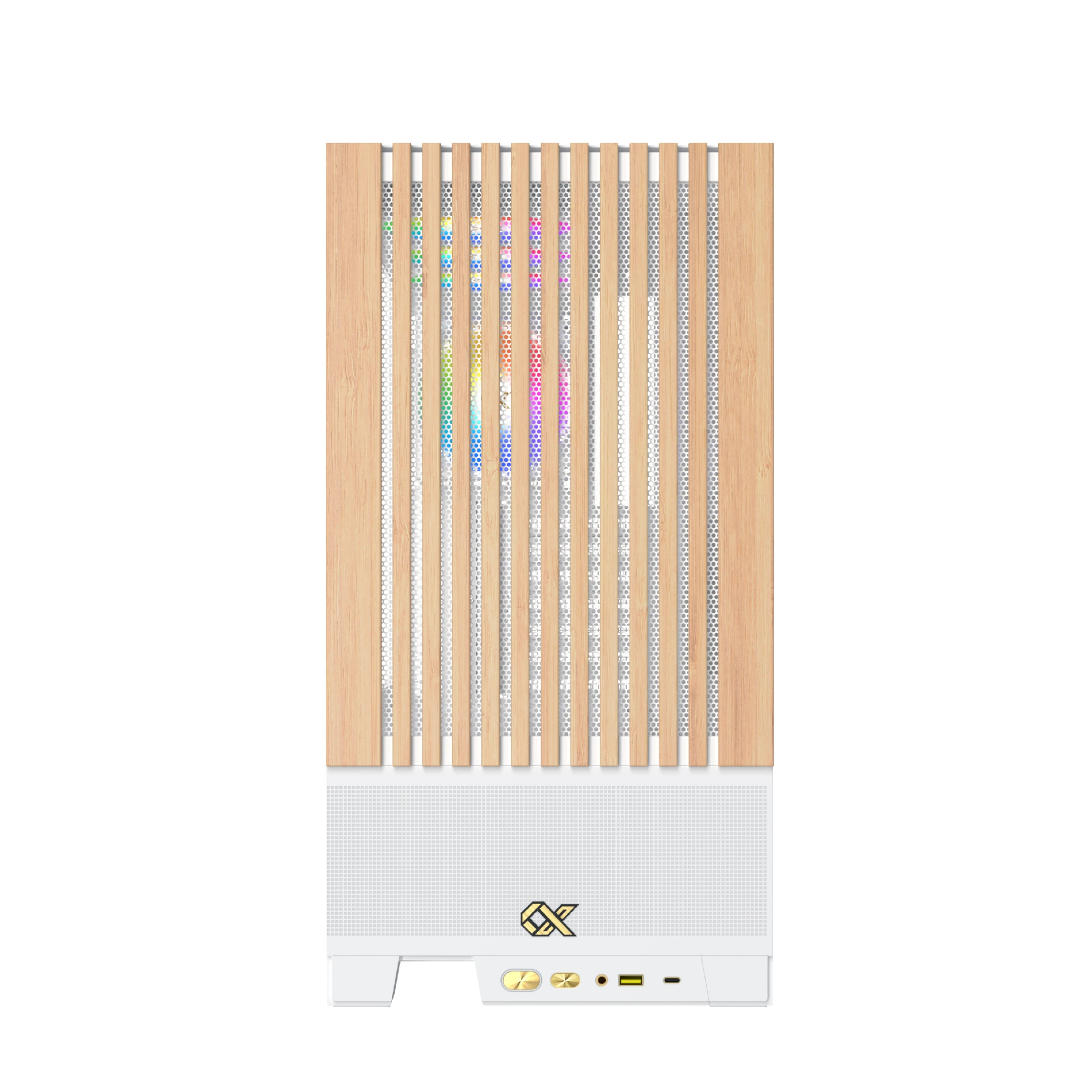 Кутия Xigmatek Endorphin WD Arctic Case EATX Addressable RGB Wood
