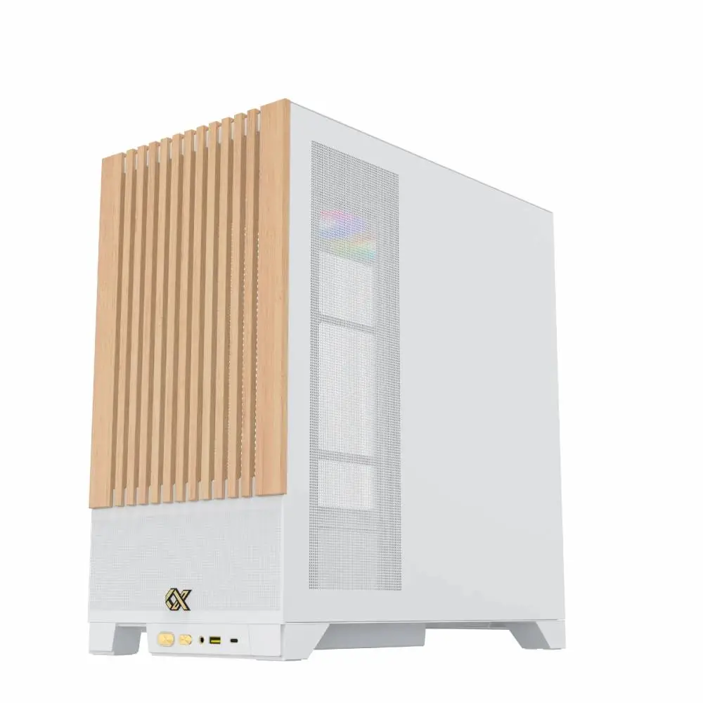 Кутия Xigmatek Endorphin WD Arctic Case EATX Addressable RGB Wood