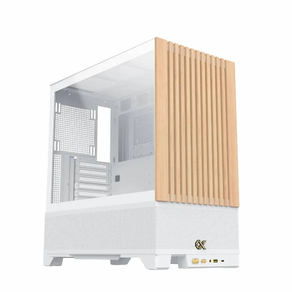 Кутия Xigmatek Endorphin WD Arctic Case EATX Addressable RGB Wood