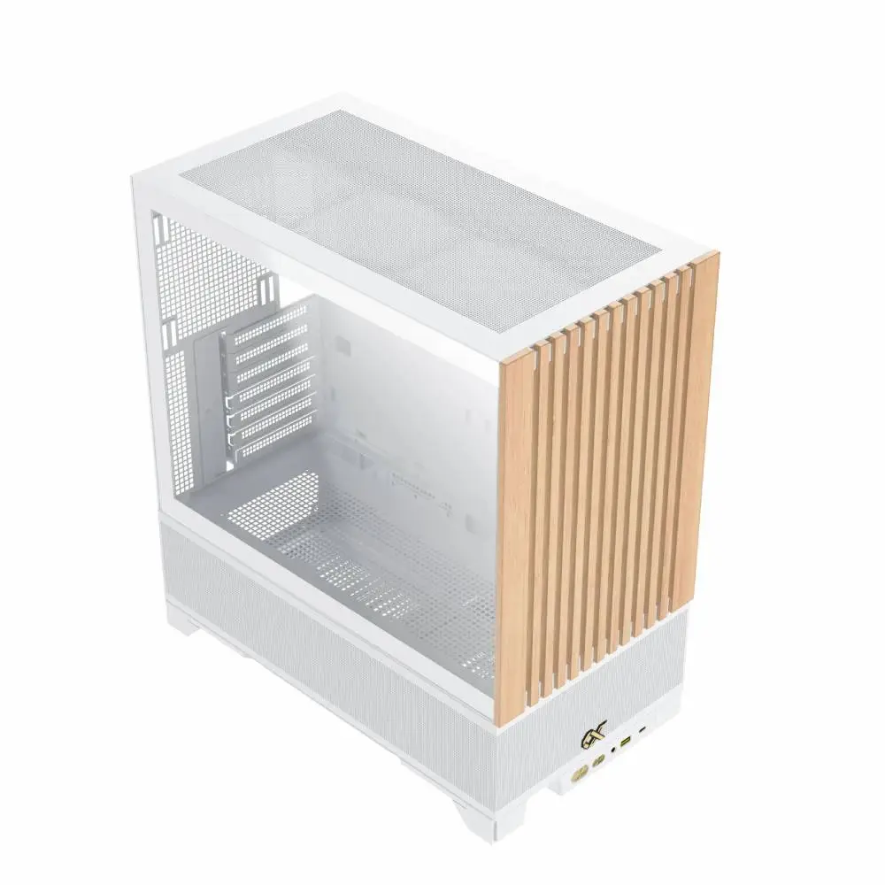 Кутия Xigmatek Endorphin WD Arctic Case EATX Addressable RGB Wood