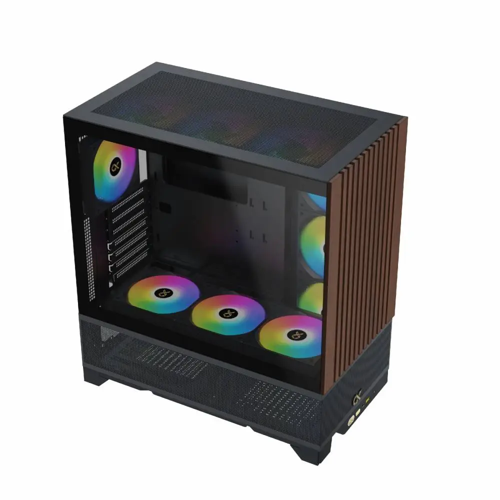 Кутия Xigmatek Endorphin WD Case EATX Addressable RGB Wood