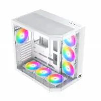Кутия Xigmatek Cubi II Arctic Case EATX 7 ARGB Fans