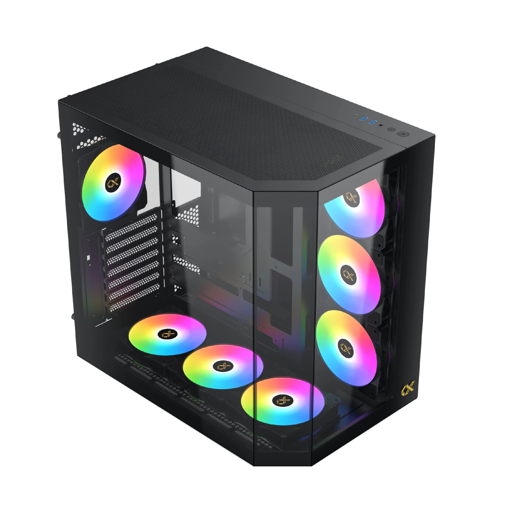 Кутия Xigmatek Cubi II Case EATX 7 ARGB Fans