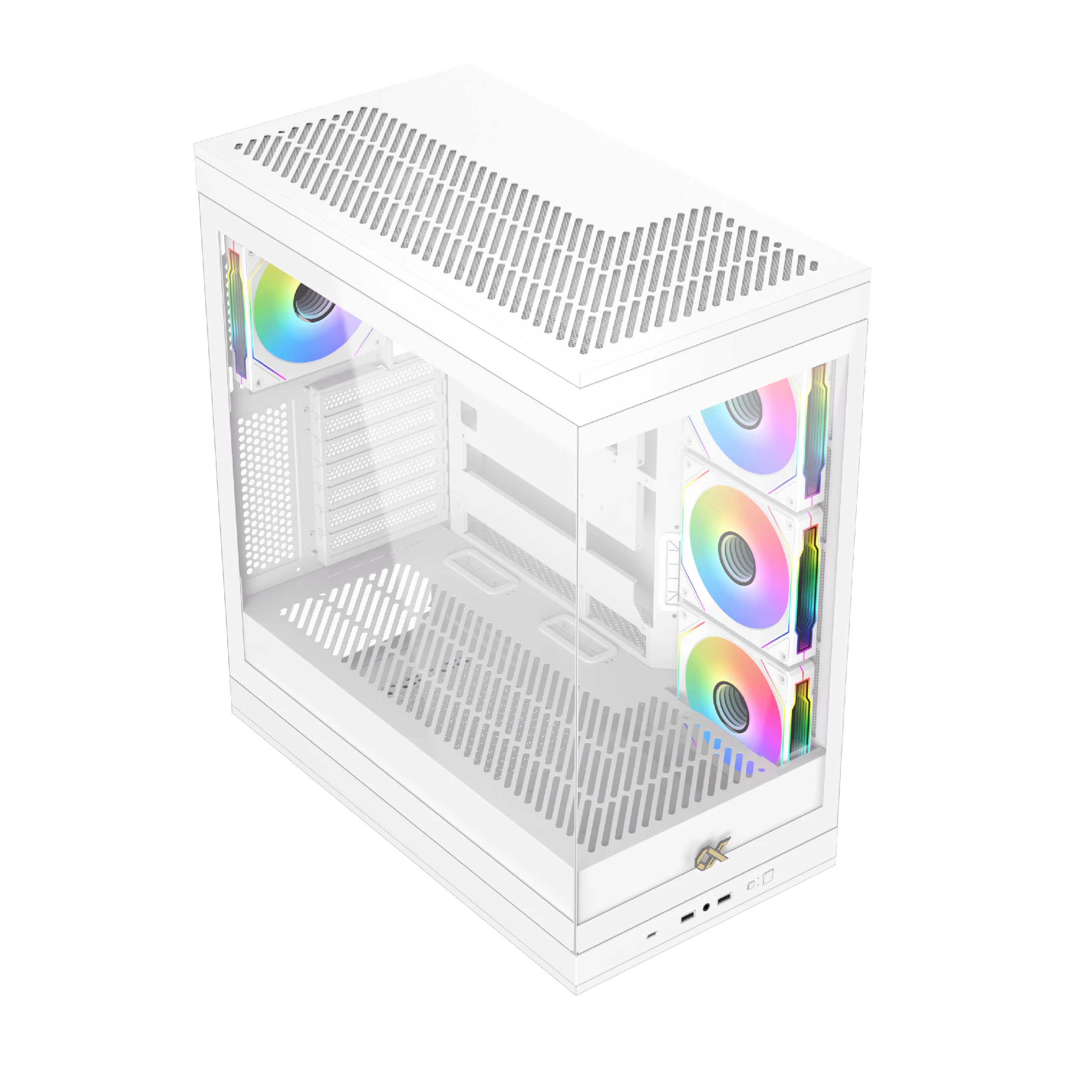 Case Xigmatek Meta Arctic Case EATX 4 x 120 mm ARGB fans - EN45073