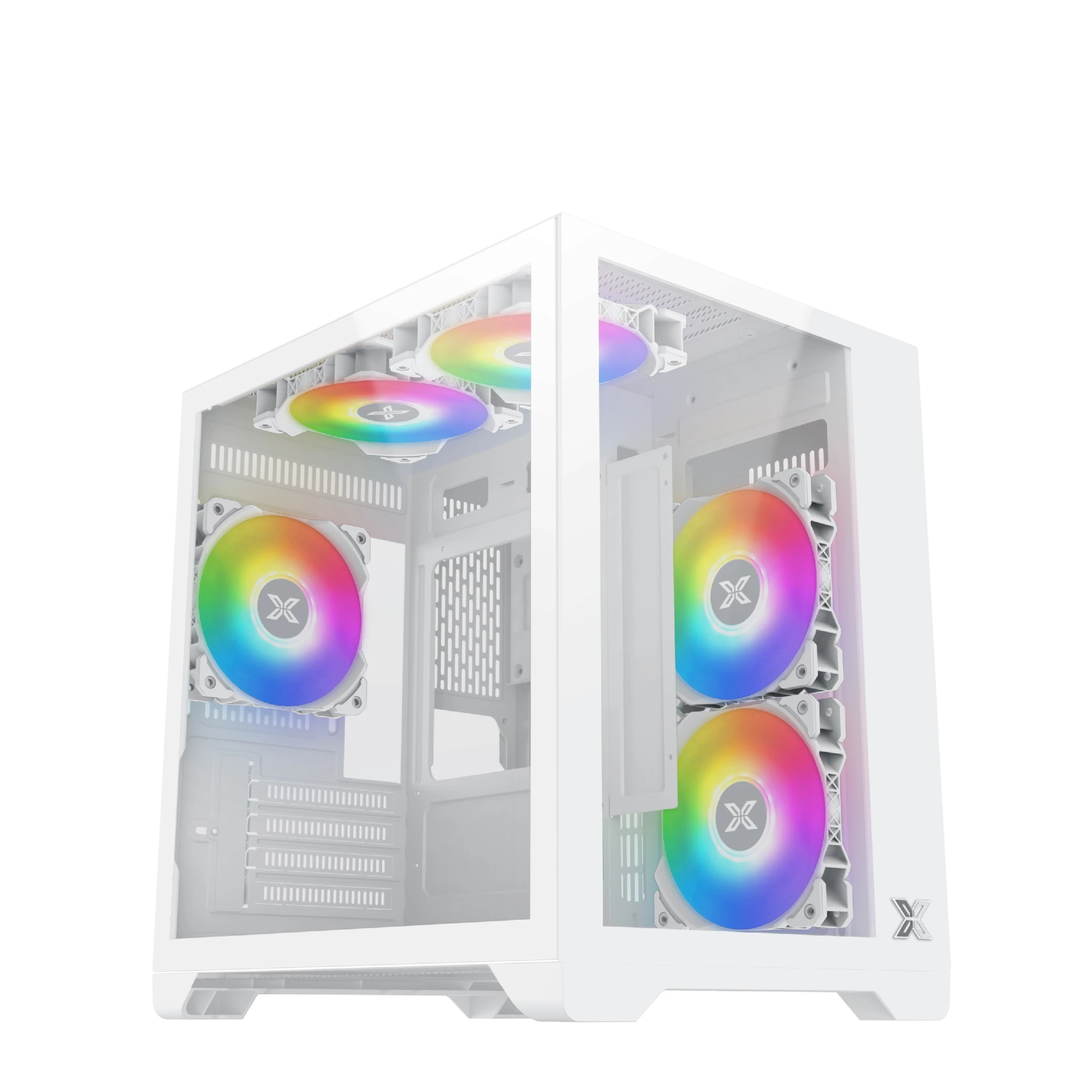 Кутия Xigmatek Aqua M Lite Arctic Case mATX 5 ARGB Fans - EN44427