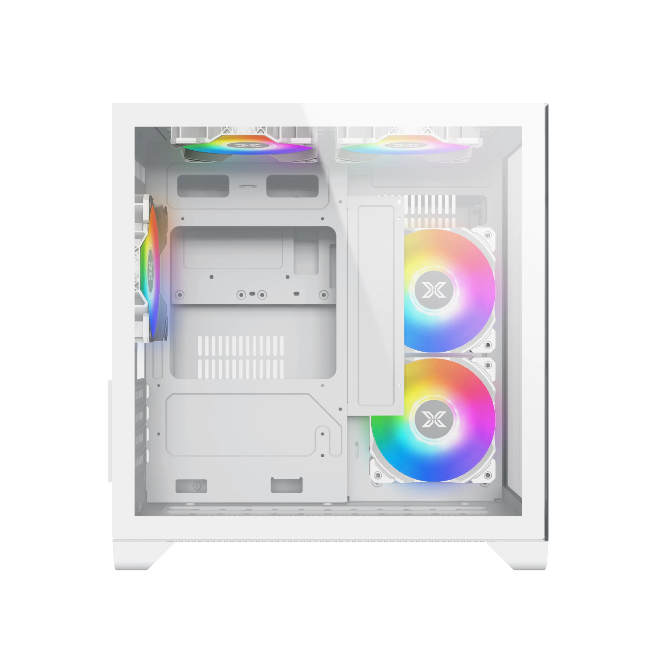Кутия Xigmatek Aqua M Lite Arctic Case mATX 5 ARGB Fans - EN44427
