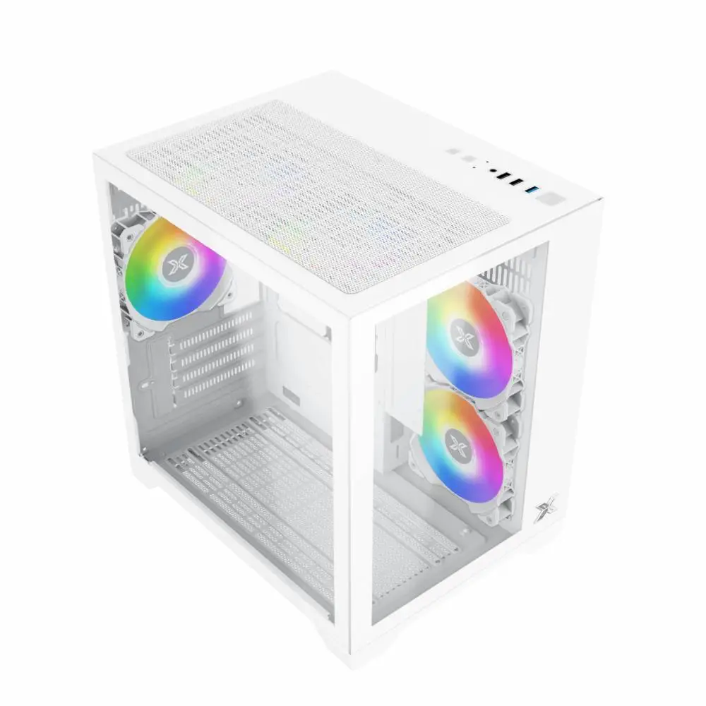 Кутия Xigmatek Aqua M Lite Arctic Case mATX 5 ARGB Fans - EN44427