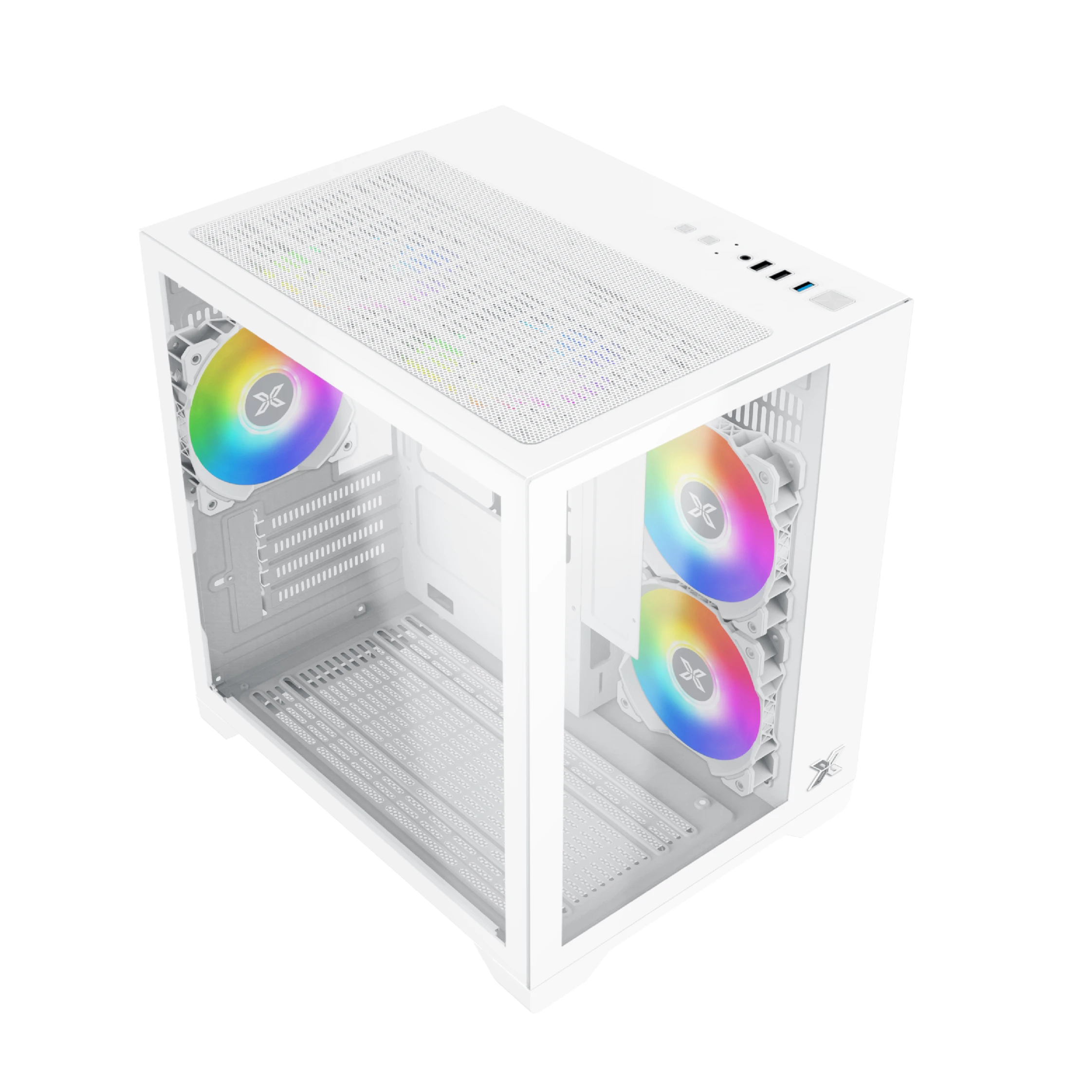 Кутия Xigmatek Aqua M Lite Arctic Case mATX 5 ARGB Fans - EN44427