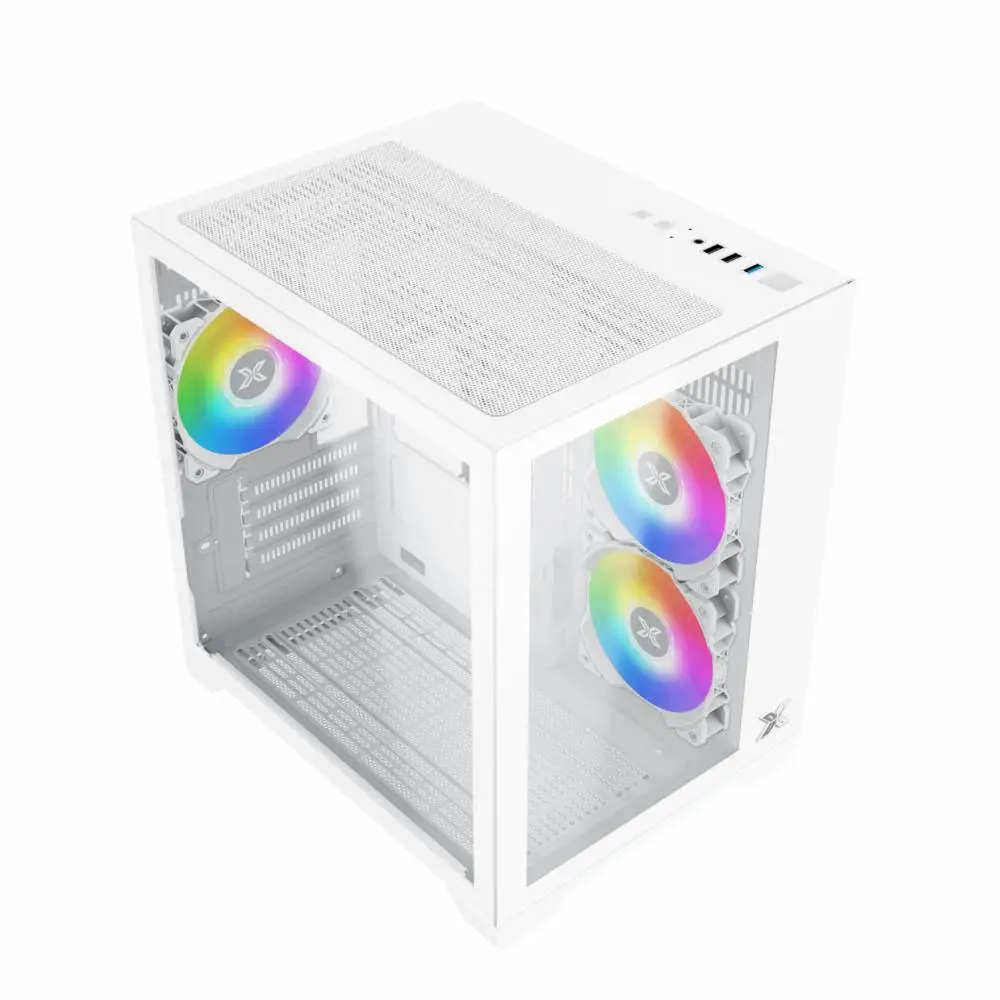 Кутия Xigmatek Aqua M Lite Arctic Case mATX 5 ARGB Fans - EN44427