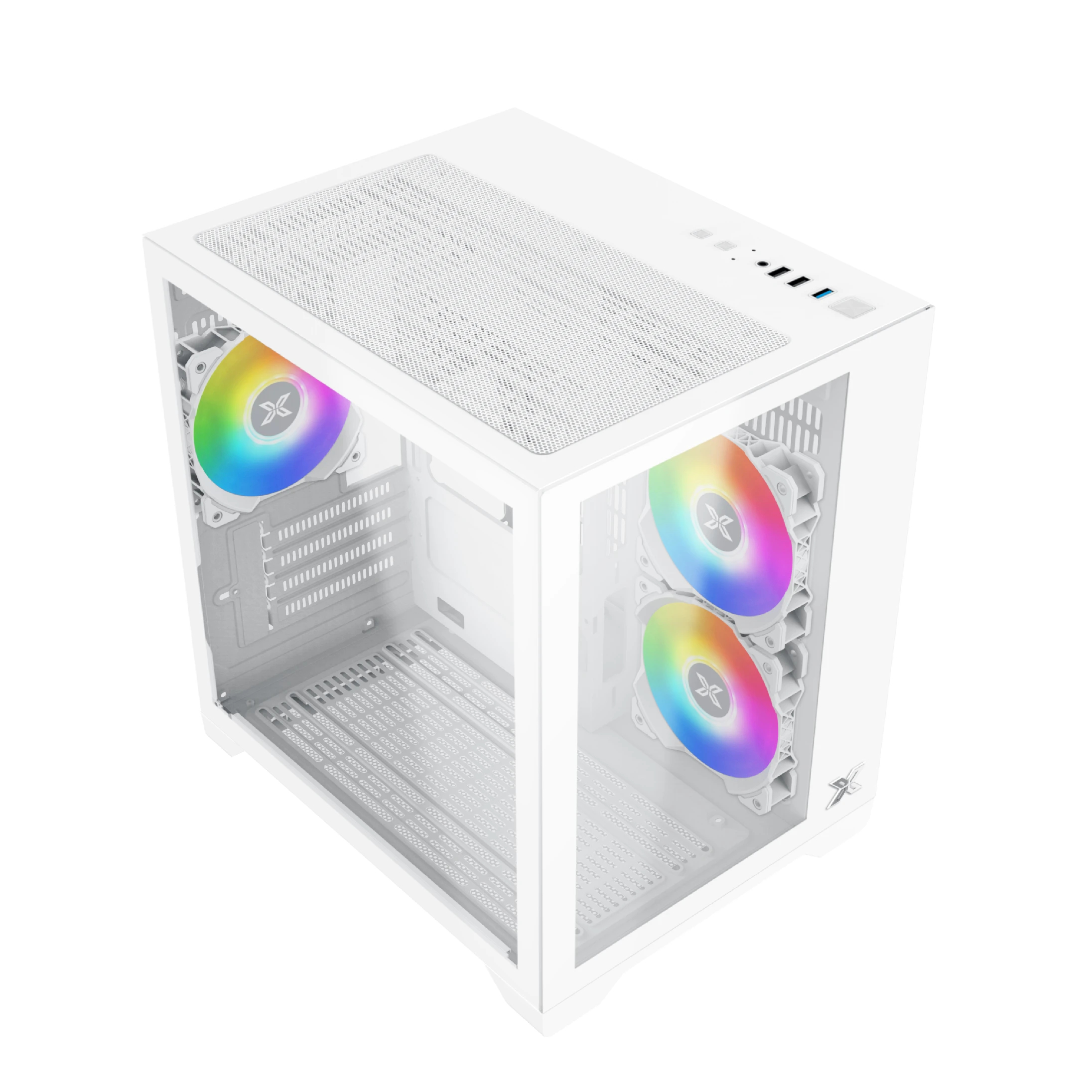 Кутия Xigmatek Aqua M Lite Arctic Case mATX 5 ARGB Fans - EN44427