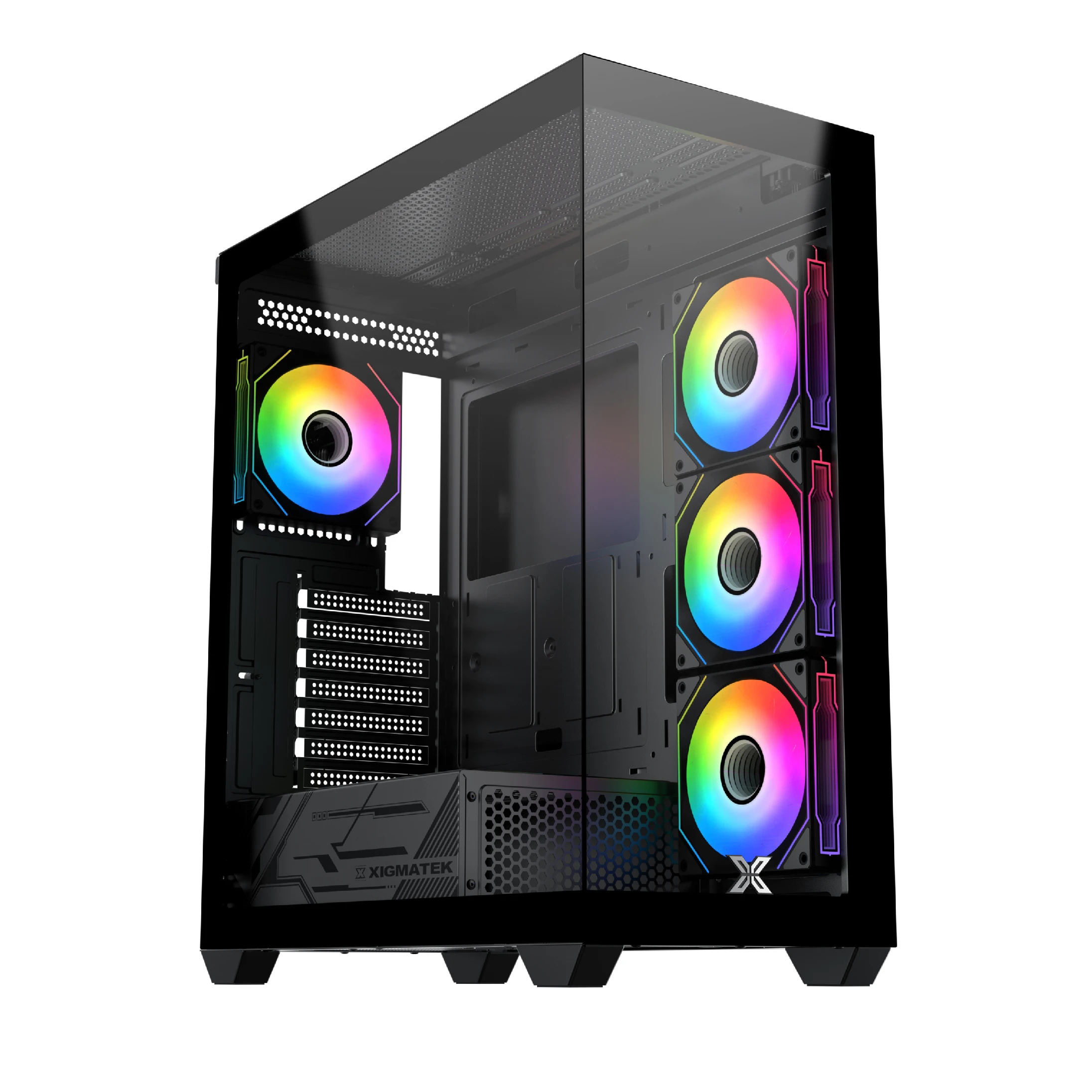 Кутия Xigmatek Blast Case EATX 4 ARGB fans - EN46353