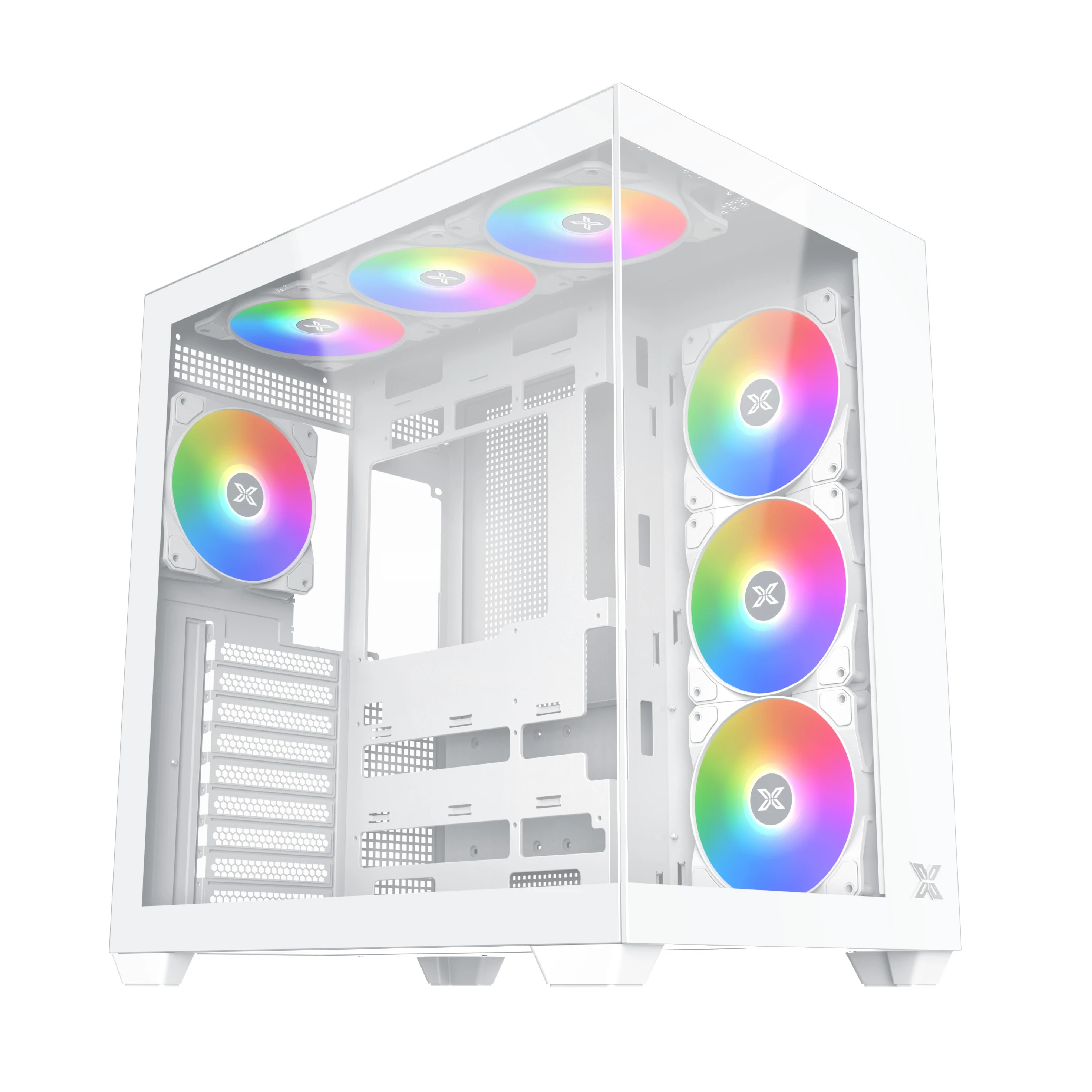 Кутия Xigmatek AQUA V AIR ARCTIC Case ATX 7 ARGB Fans