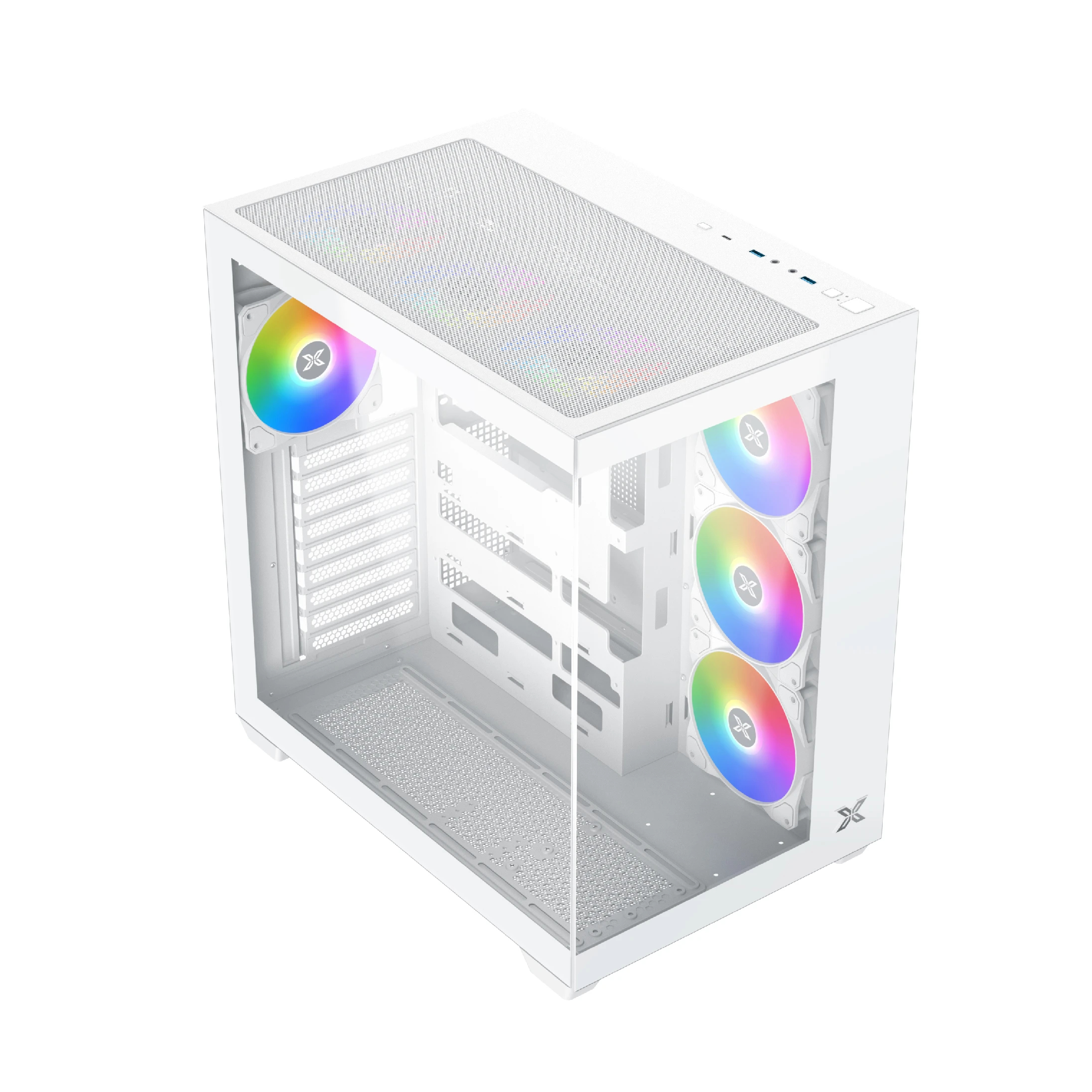 Кутия Xigmatek AQUA V AIR ARCTIC Case ATX 7 ARGB Fans