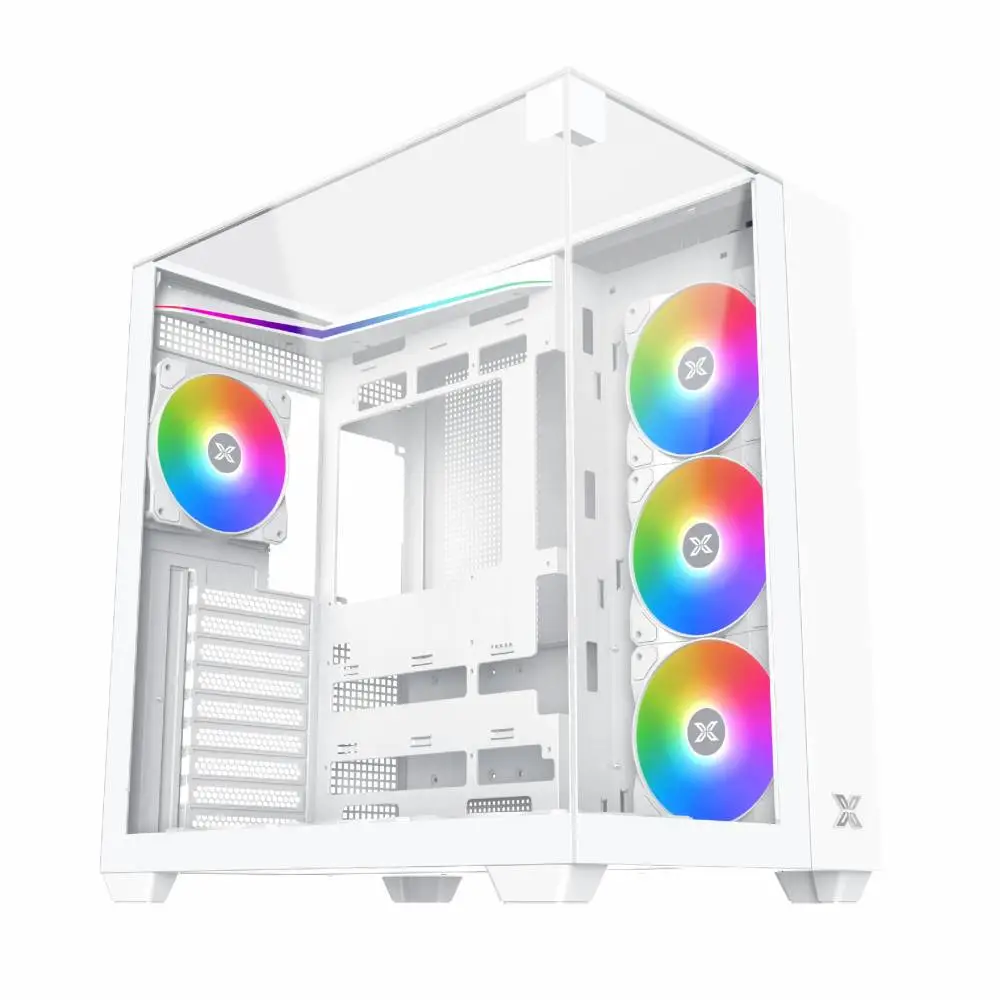 Кутия Xigmatek AQUA V ARCTIC Case ATX 7 ARGB Fans