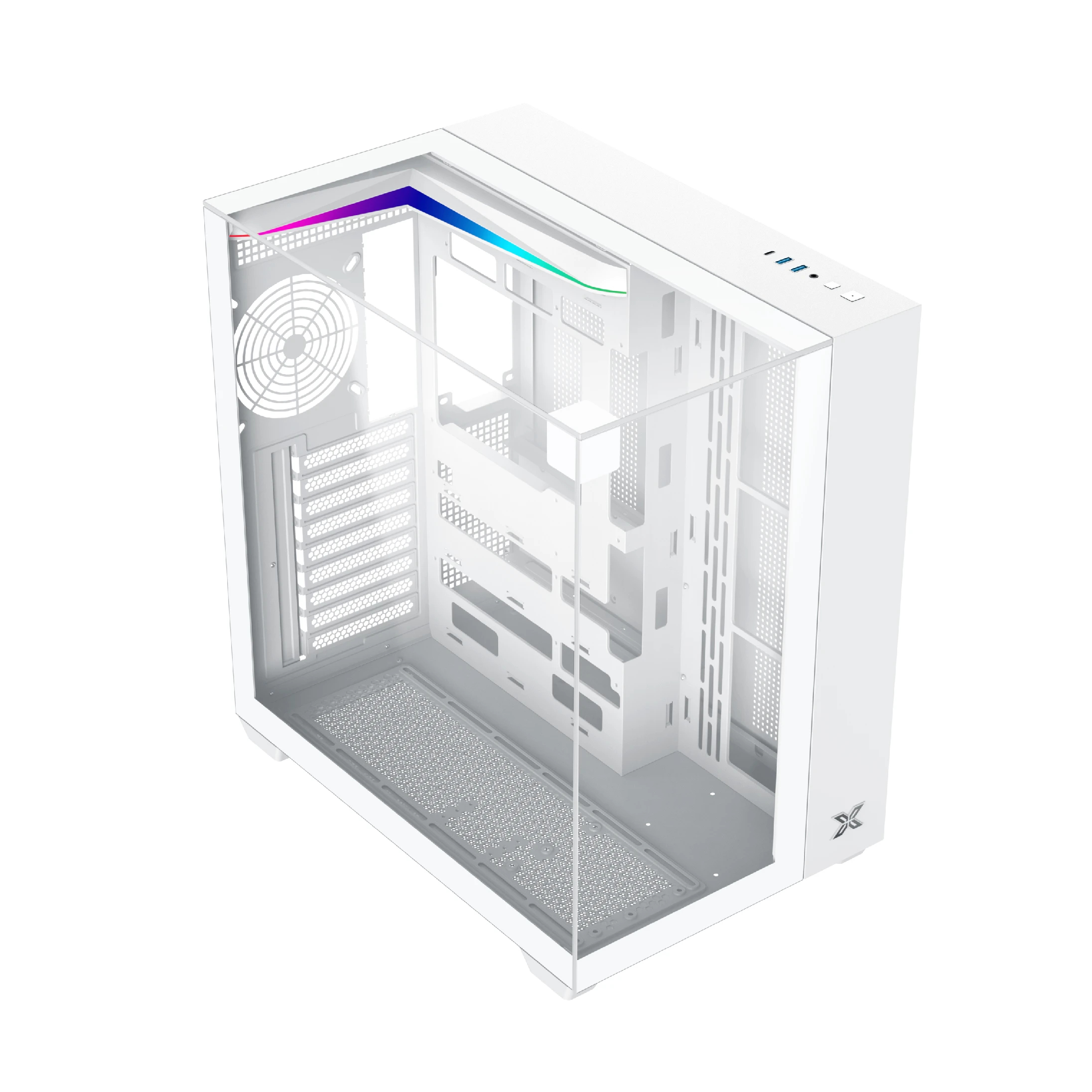 Кутия Xigmatek AQUA V ARCTIC Case ATX 7 ARGB Fans