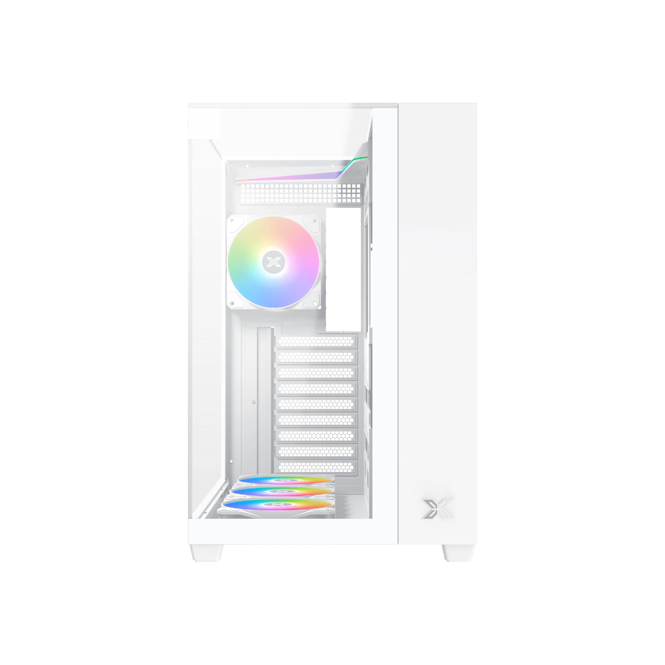 Кутия Xigmatek AQUA V ARCTIC Case ATX 7 ARGB Fans