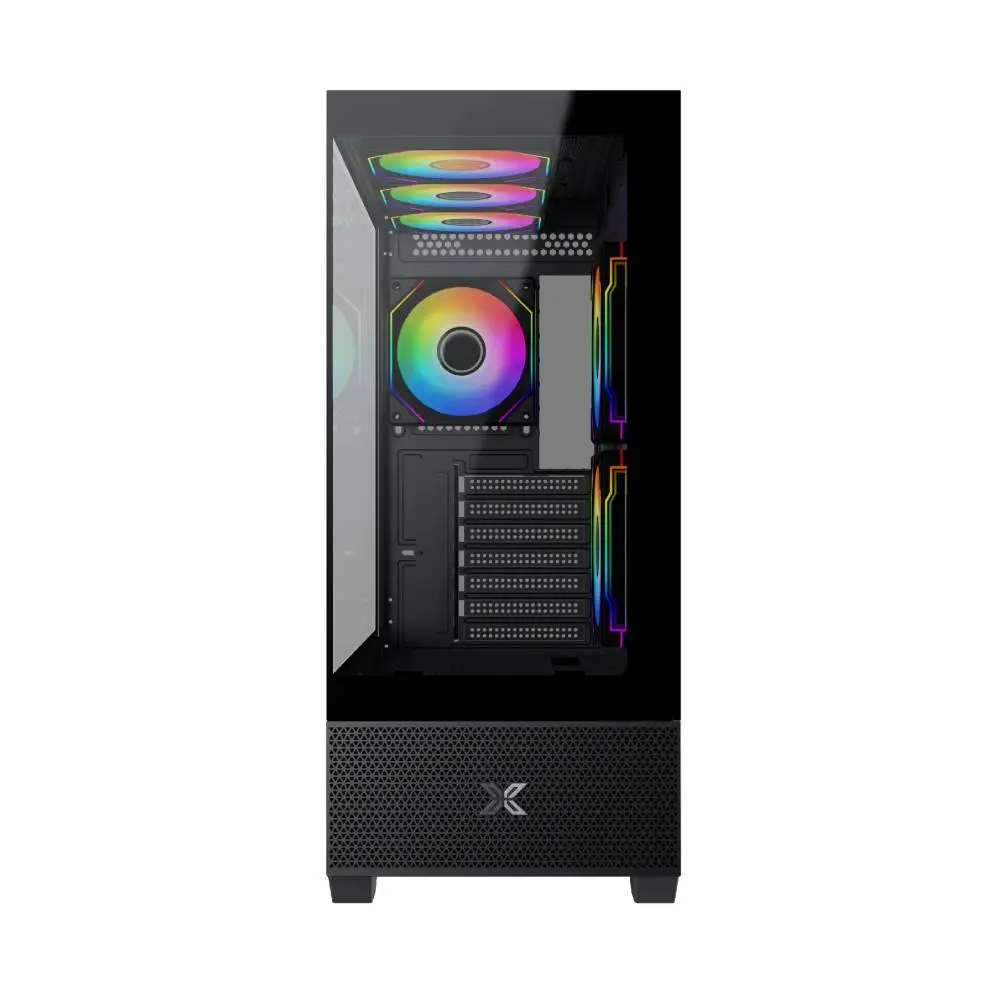 Кутия Xigmatek Alphard Black Case EATX 6 ARGB fans