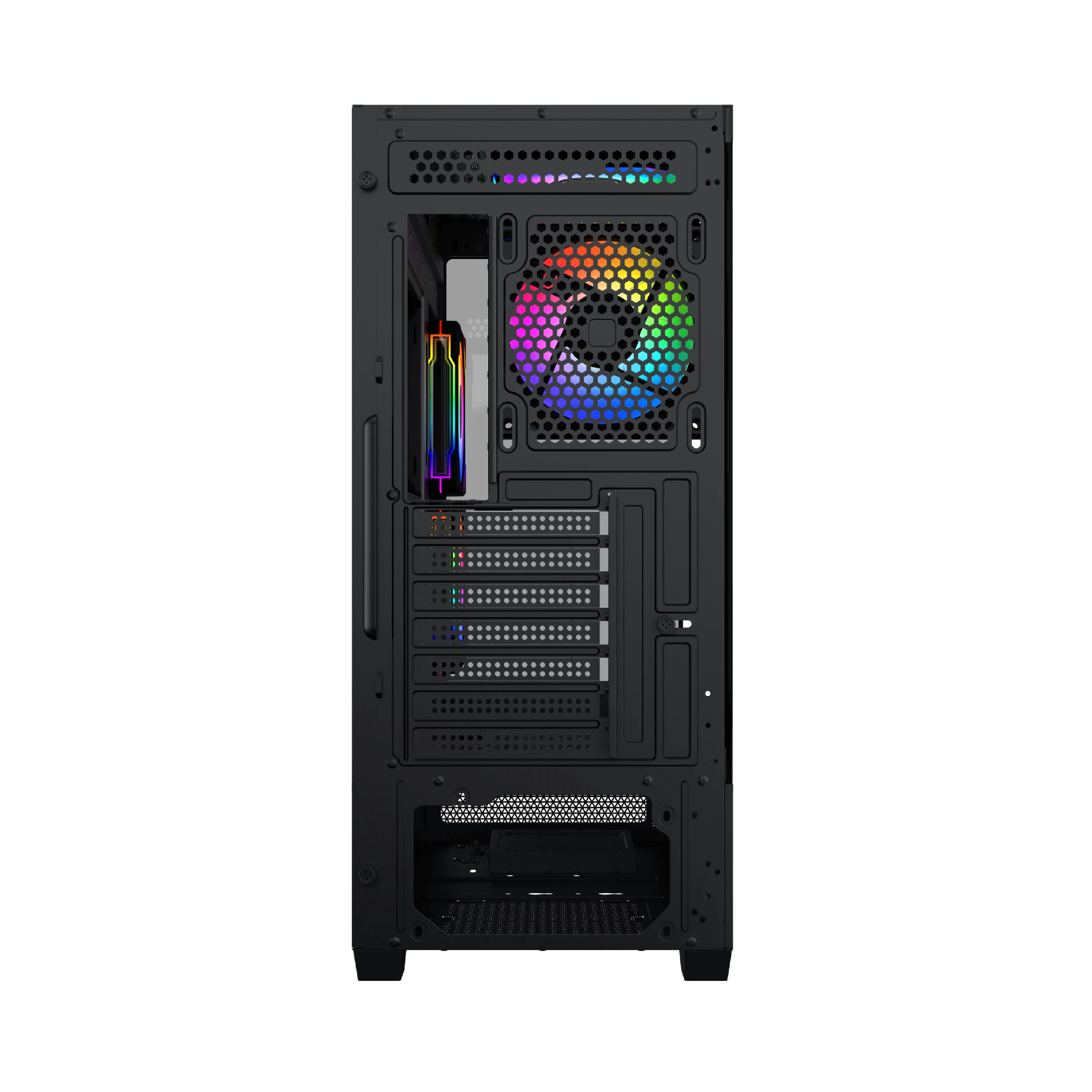 Кутия Xigmatek Alphard Black Case EATX 6 ARGB fans