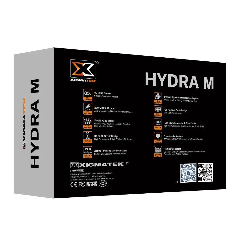 Захранване Xigmatek HYDRA M 750W 80 Plus Bronze PSU ATX