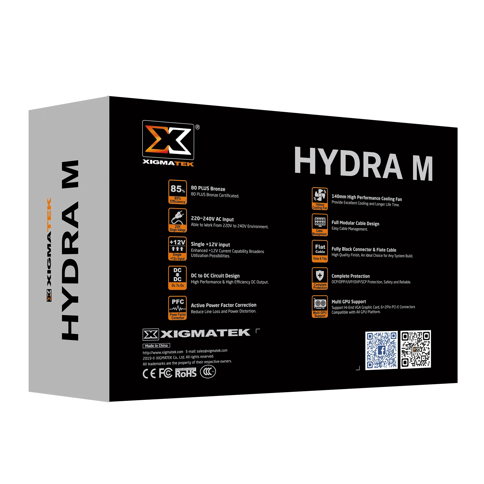 Захранване Xigmatek HYDRA M 750W 80 Plus Bronze PSU ATX