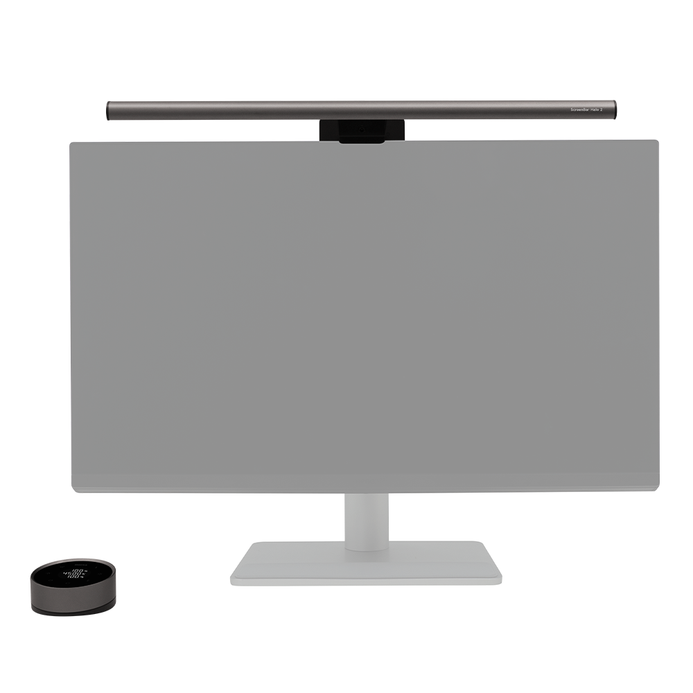Лампа за четене за монитор BenQ ScreenBar Halo 2 - Черно