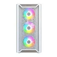 Кутия Montech XR Wood (W) Case ATX 4 x 120 mm ARGB Fans, Wood, USB-C, White