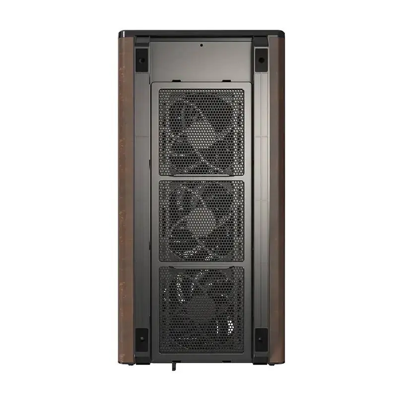 Кутия Montech Heritage PRO Black USB-C, Leather, 4 x 120 mm Fans