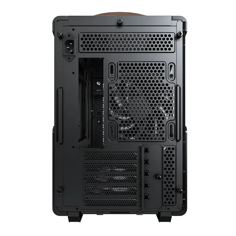 Кутия Montech Heritage PRO Black USB-C, Leather, 4 x 120 mm Fans