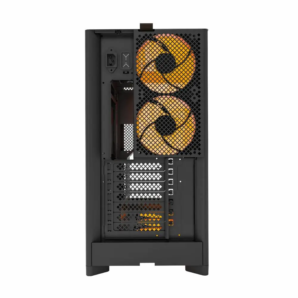 Кутия Montech HS02 PRO (B) Case ATX 5 x 120 mm ARGB Fans, USB-C, Black