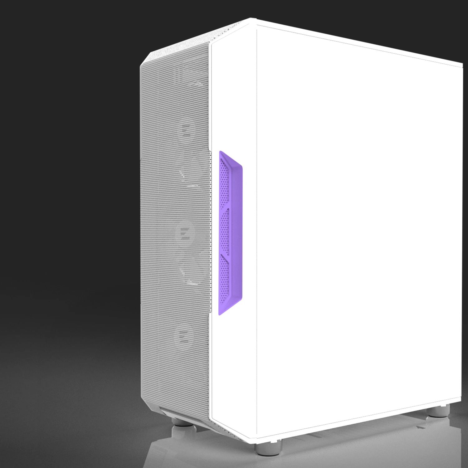 Кутия Zalman i3 NEO ARGB White Case ATX Mesh, aRGB, Tempered Glass