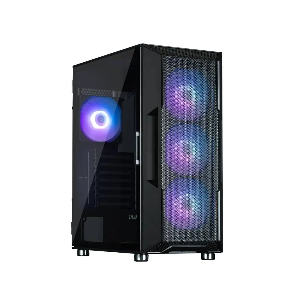 Кутия Zalman i3 NEO ARGB Black Case ATX Mesh, aRGB, Tempered Glass