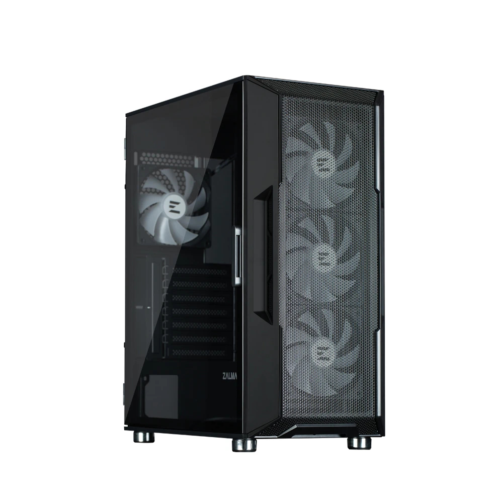 Кутия Zalman i3 NEO ARGB Black Case ATX Mesh, aRGB, Tempered Glass