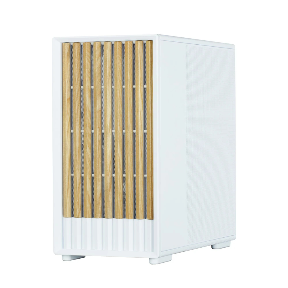 Кутия Zalman P10 NAMU WHITE Case mATX, Wood, USB-C