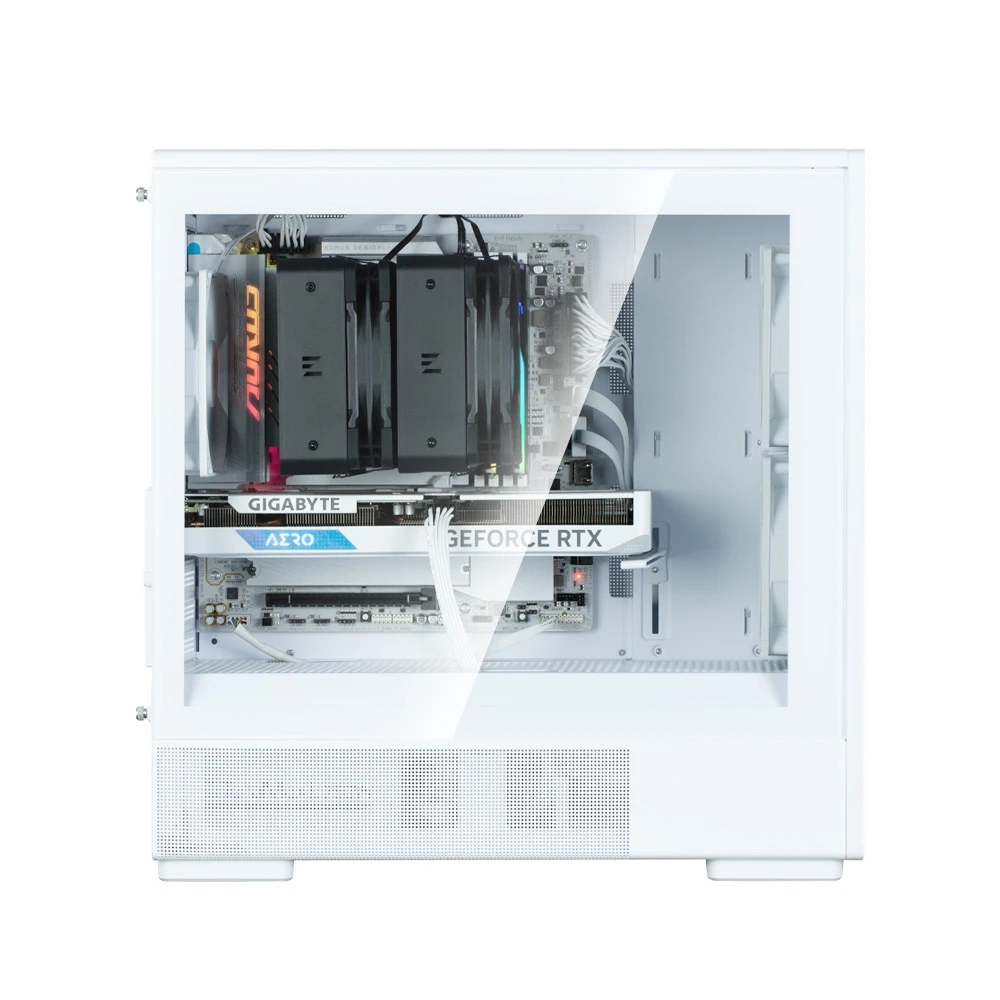Кутия Zalman P10 NAMU WHITE Case mATX, Wood, USB-C