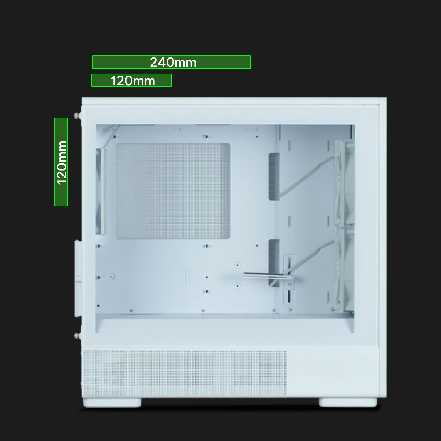 Кутия Zalman P10 NAMU WHITE Case mATX, Wood, USB-C