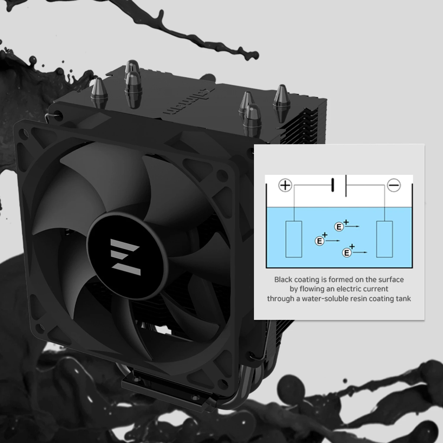 Охладител за процесор Zalman CNPS4X BLACK V2 CPU Cooler