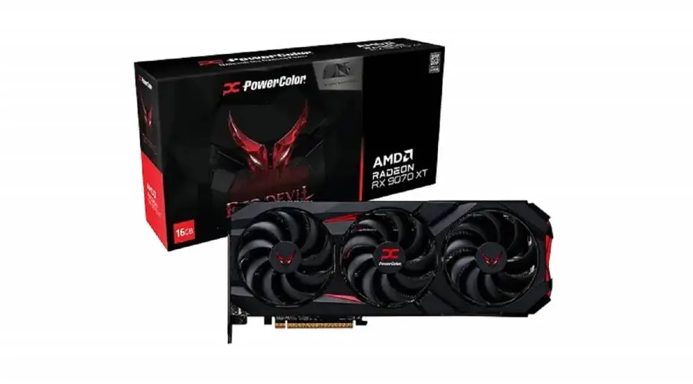 Видео карта PowerColor Radeon RX 9070 XT Red Devil 16GB GDDR6 Backplate Special Edition