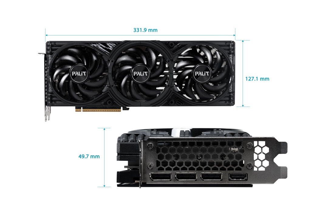 Видео карта Palit GeForce RTX 5070 Ti GamingPro-S 16GB - NE7507T019T2-GB2031U