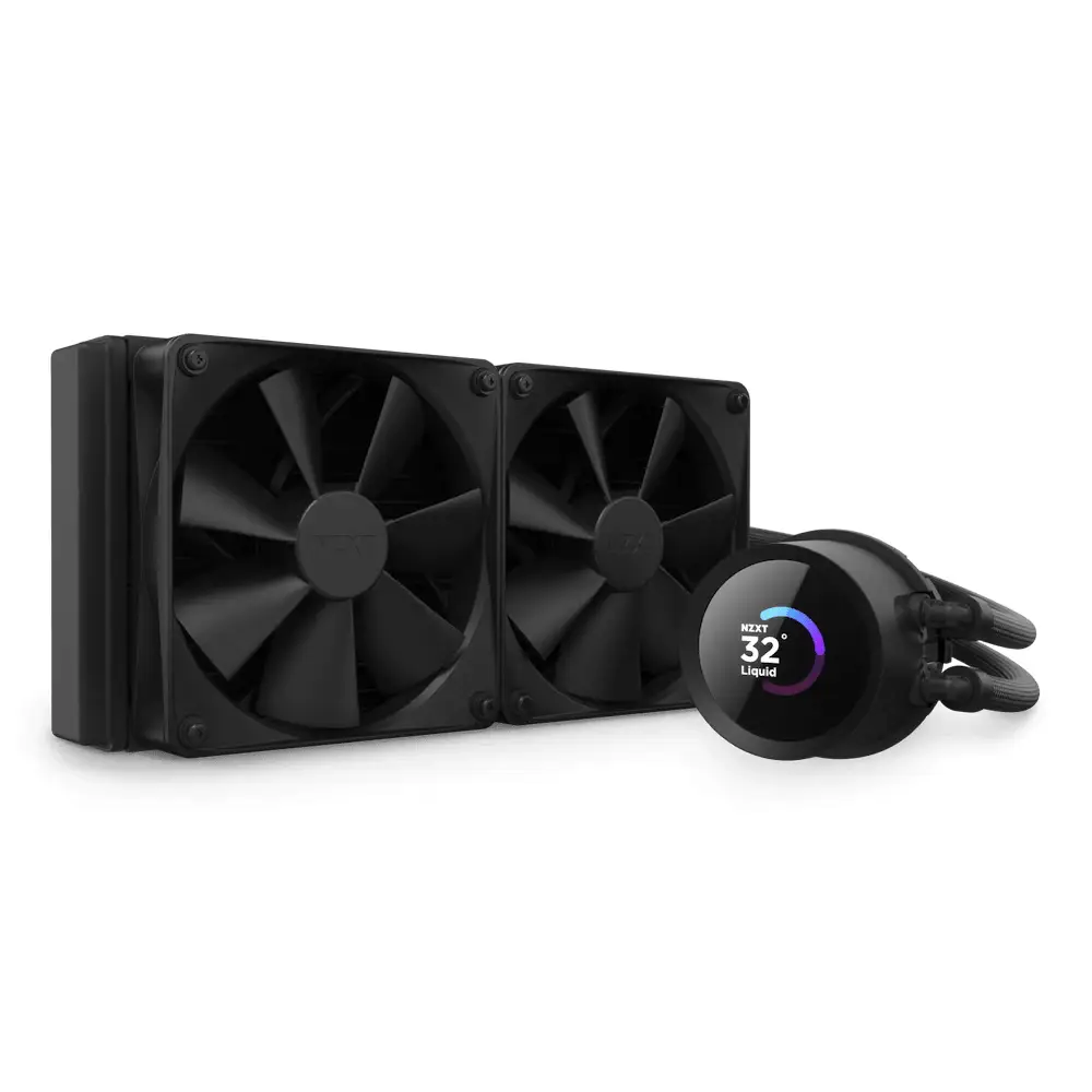 Водно охлаждане за процесор NZXT Kraken 240 Black - LCD Display