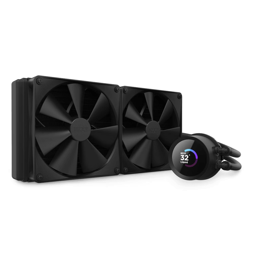 Водно охлаждане за процесор NZXT Kraken 280 Black - LCD Display