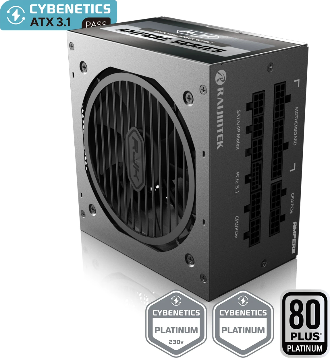 Захранване Raijintek AMPERE 1200 PSU ATX 3.1 1200W Platinum