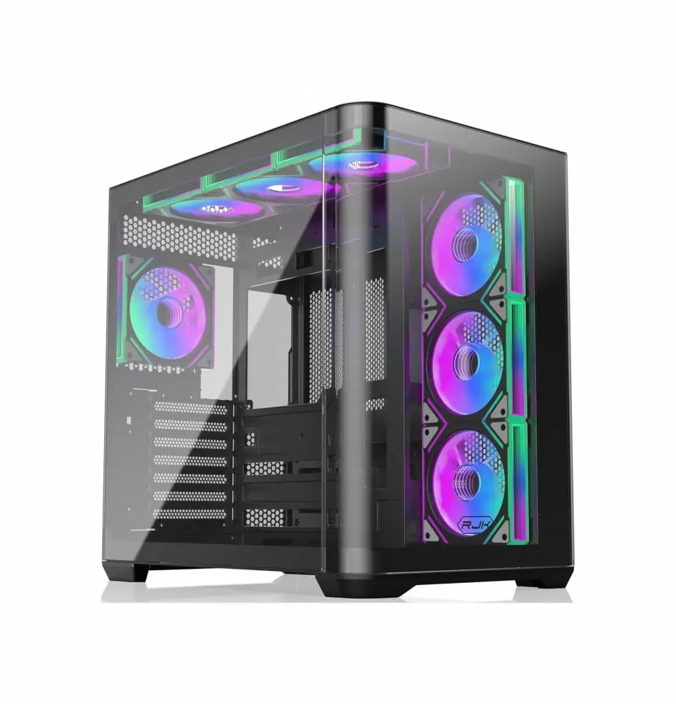 Кутия Raijintek ATREUS BT7 Black Case EATX 7 x 120 mm Infinity Mirror ARGB Fans included